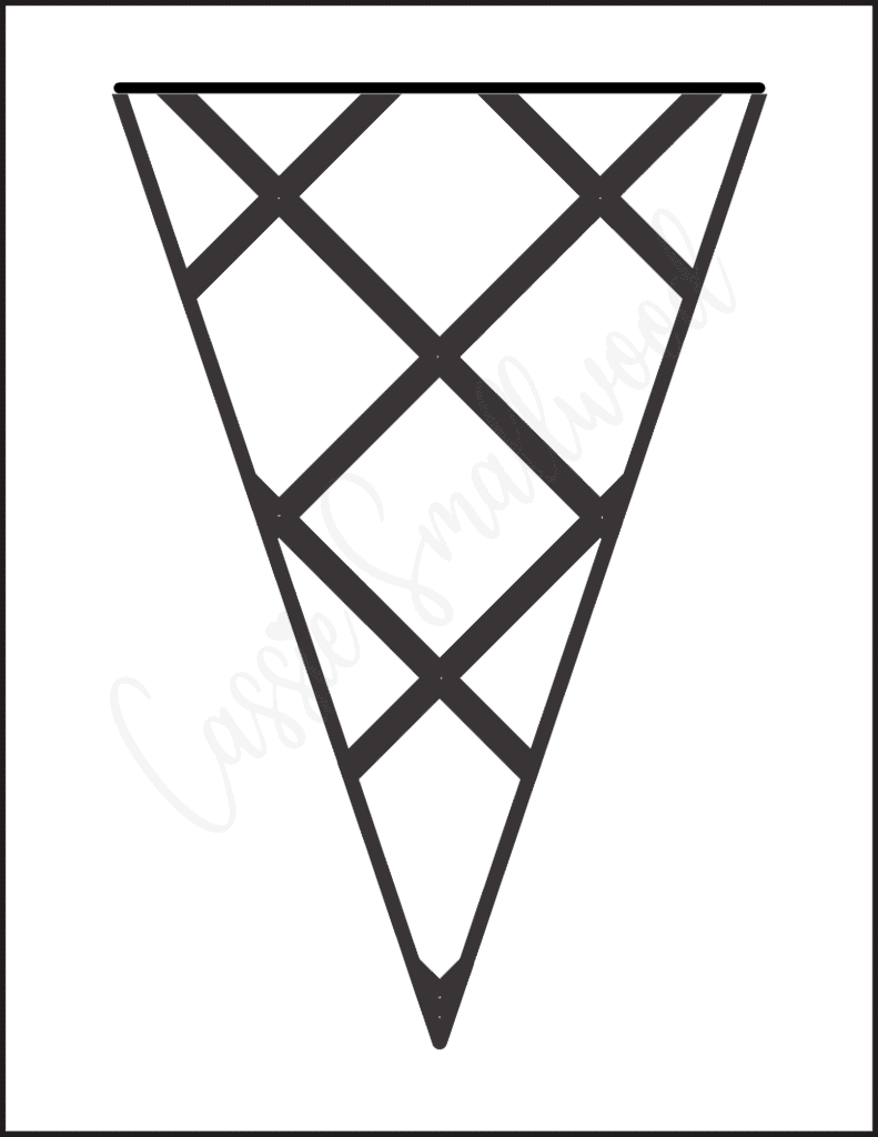ice cream cone template printable
