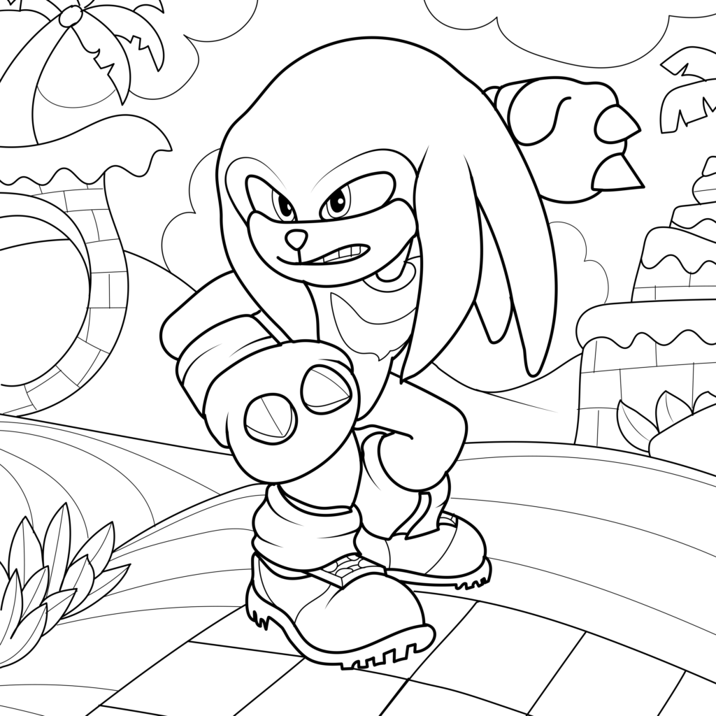 printable sonic coloring sheets