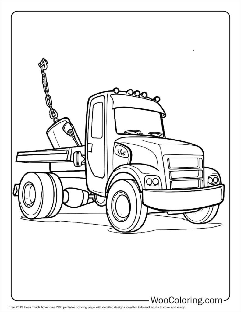 100 Tow Truck Coloring Pages Free PDF To Print Woo Coloring