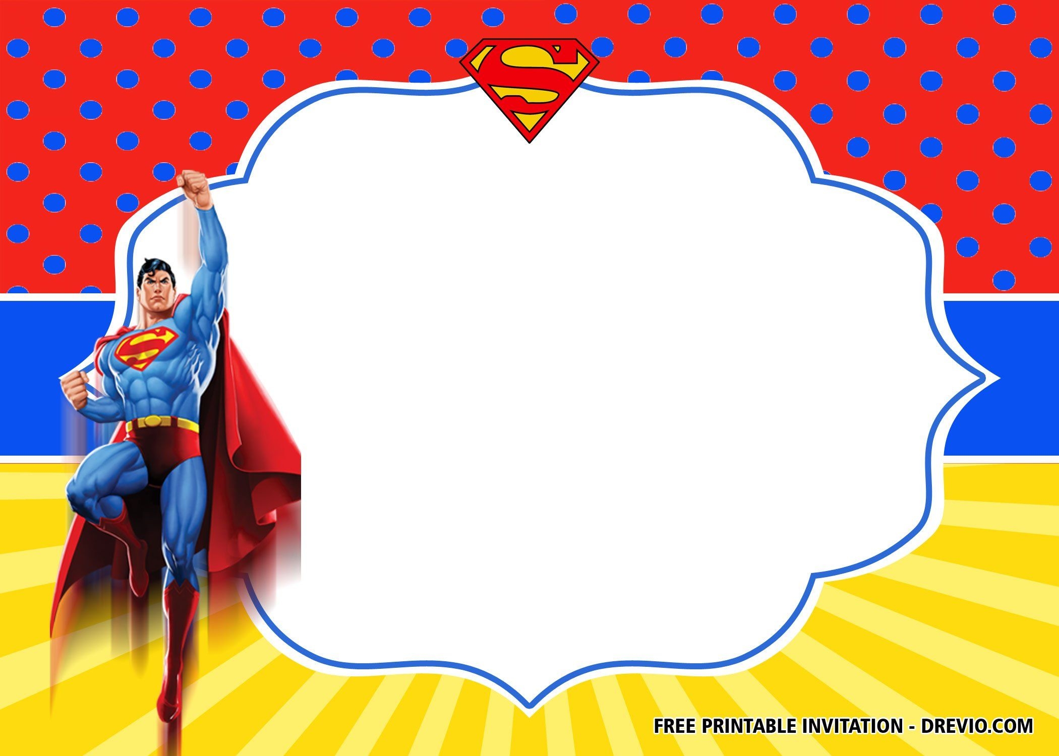 superman cd template printable