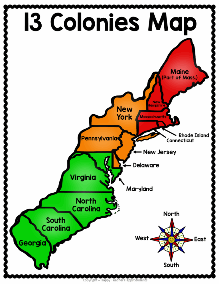 13 Colonies Map Quiz 13 Colonies Map Worksheet Blank 13 Colonies Map 13 Colonies Test Homeschool Made By Teachers
