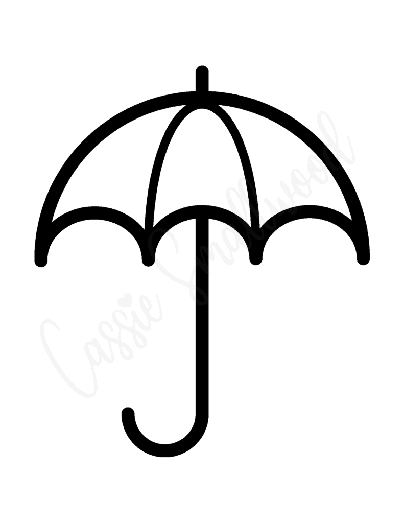 15 Unique Umbrella Templates Free Printables Cassie Smallwood