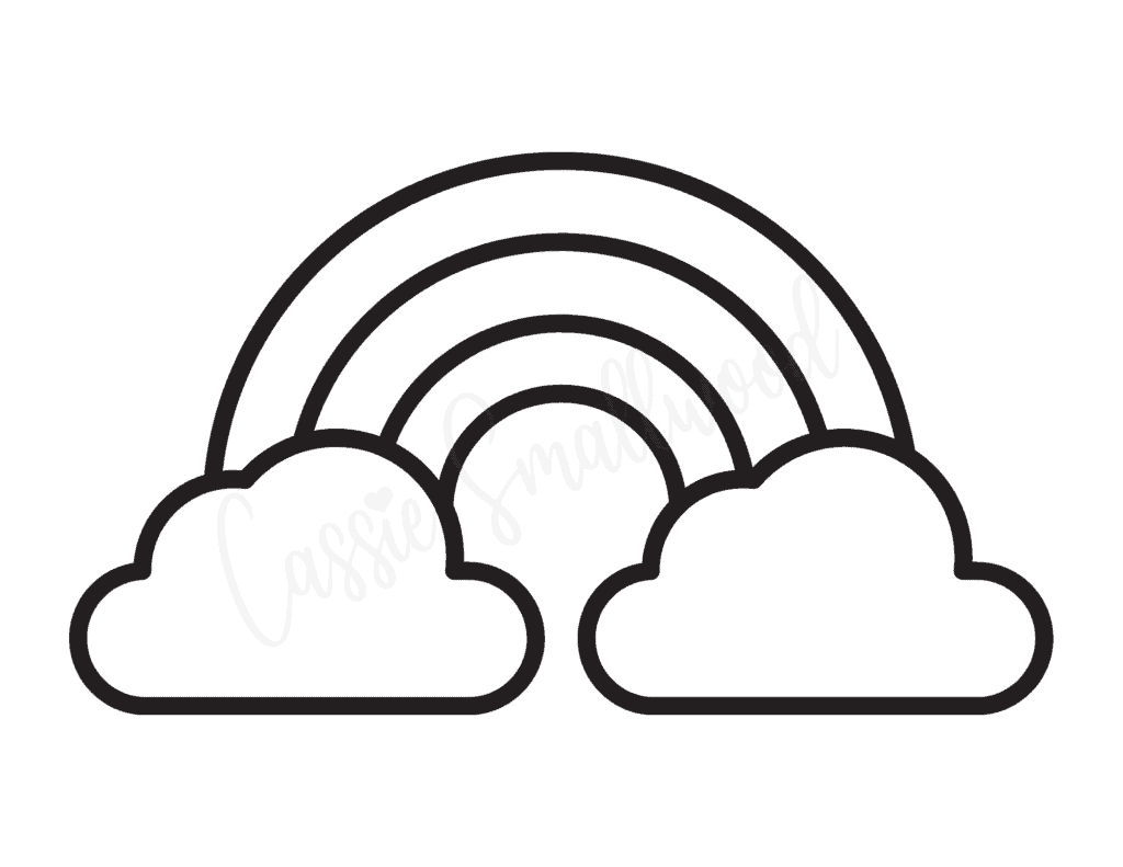 18 Cute Rainbow Templates Free Printable Cassie Smallwood