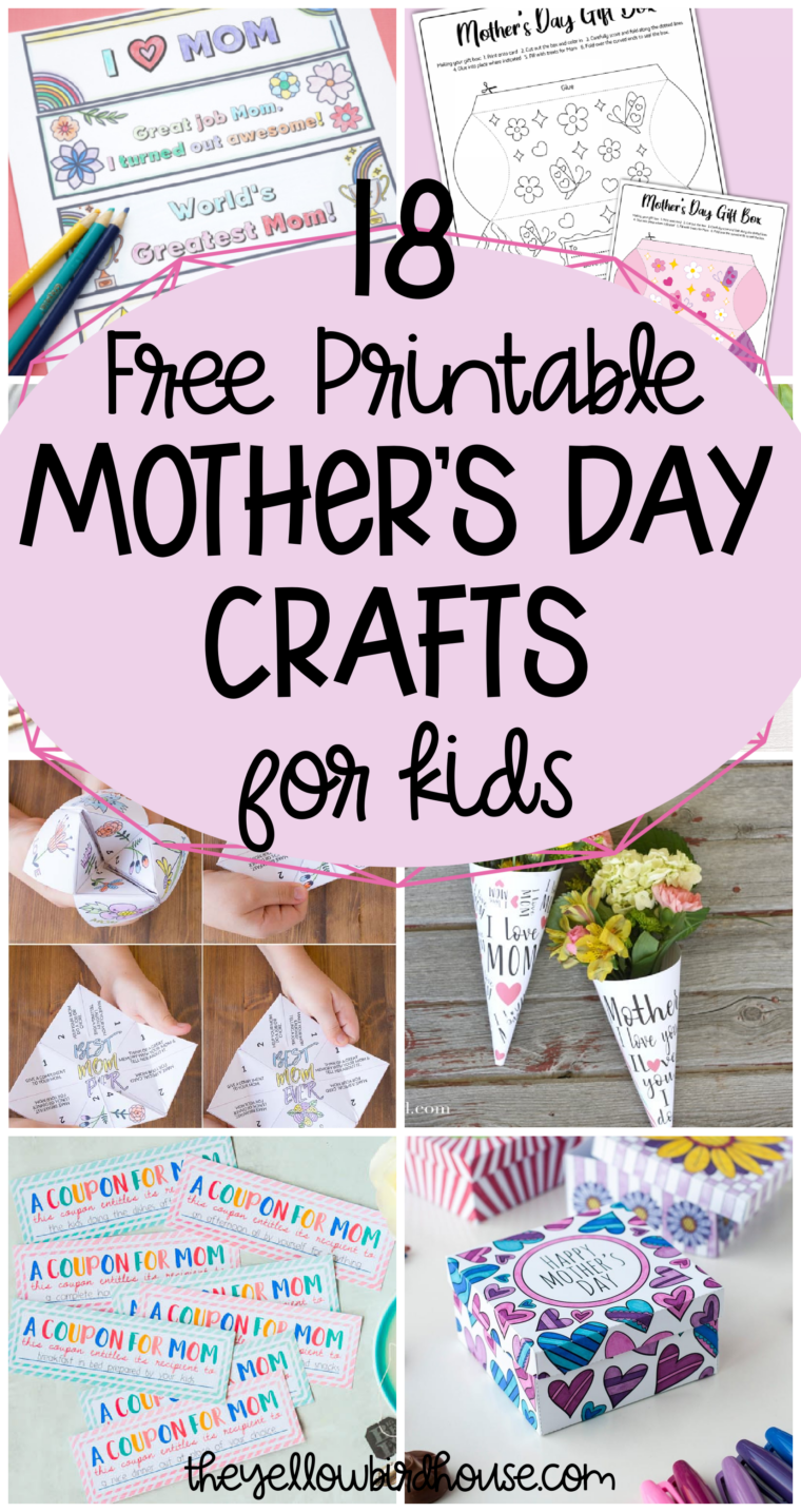 printable mothers day craft template
