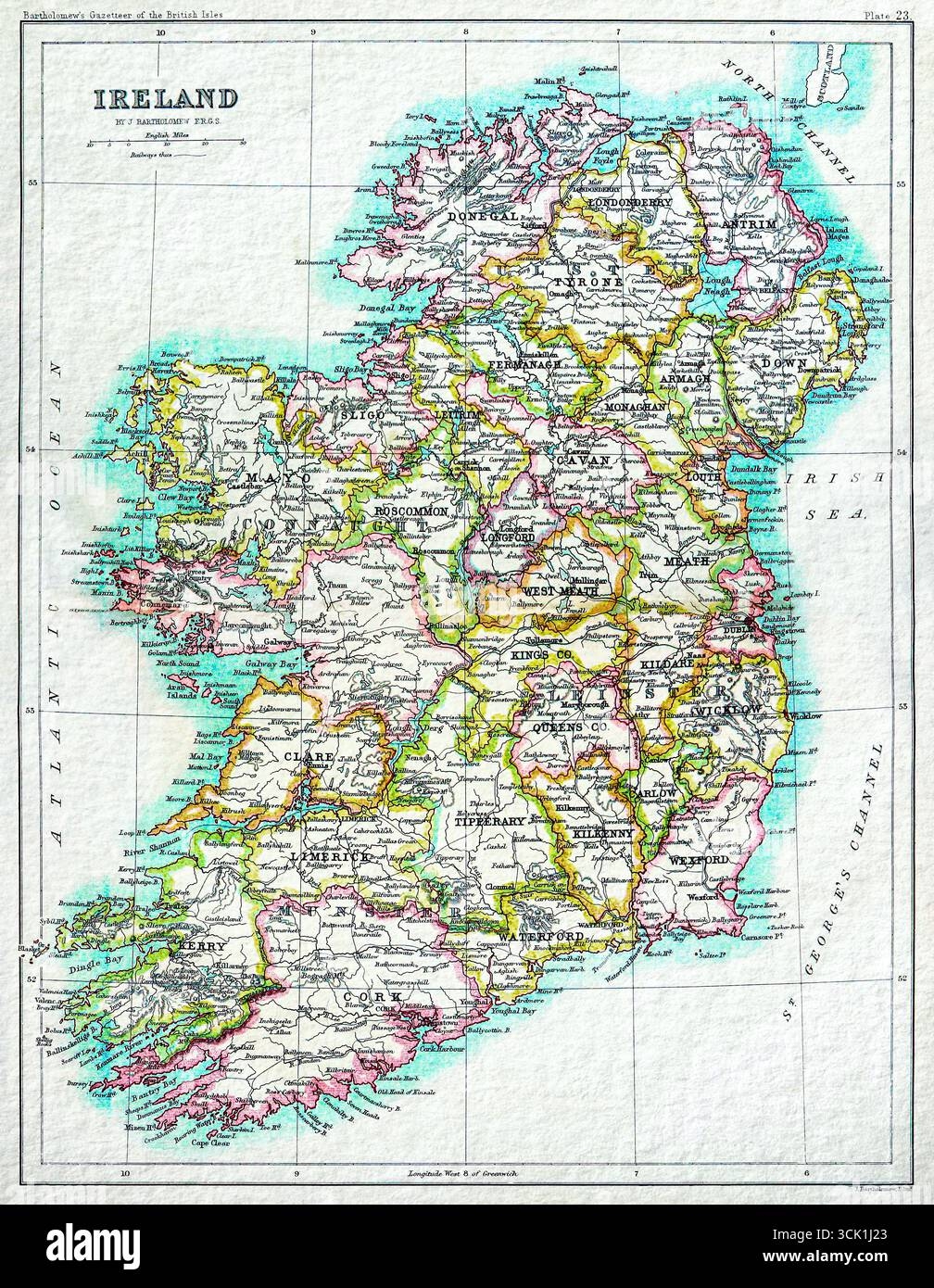 19th Century Ireland Map Hi res Stock Photography And Images Alamy