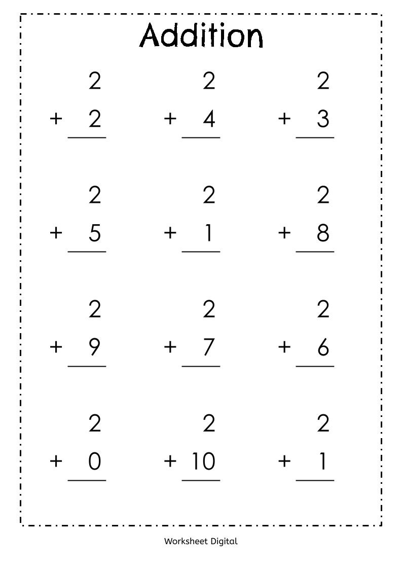 printable mathematics worksheets for kindergarten
