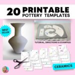 20 Printable Pottery Templates Forms Guide Tutorial And Examples Of Ceramics Etsy Israel