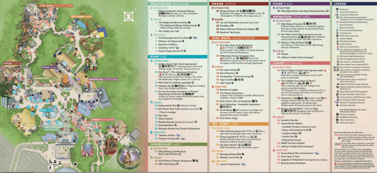 2025 Hollywood Studios Map Walt Disney World WDW Magazine