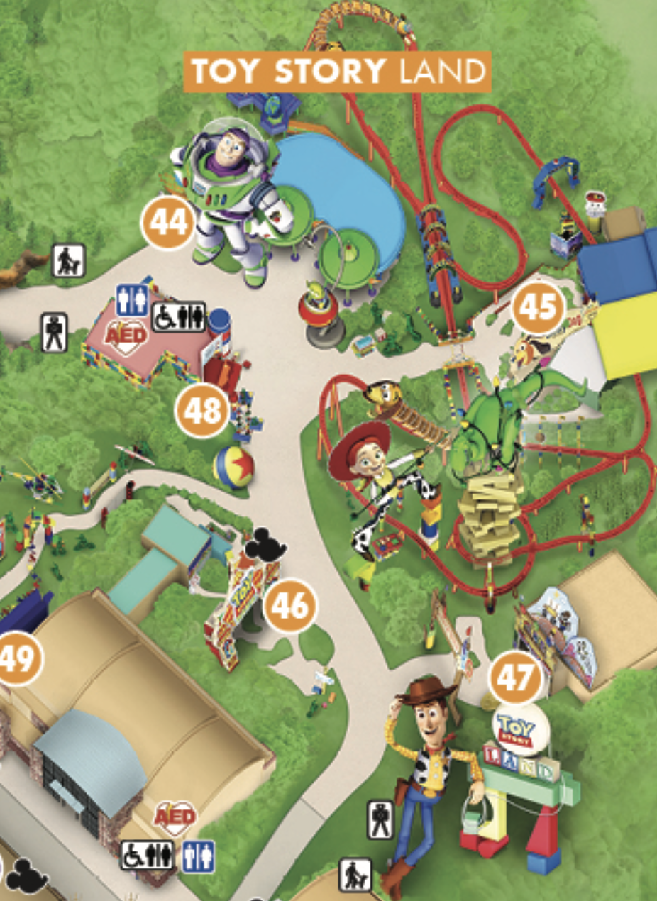 disney hollywood studios printable map
