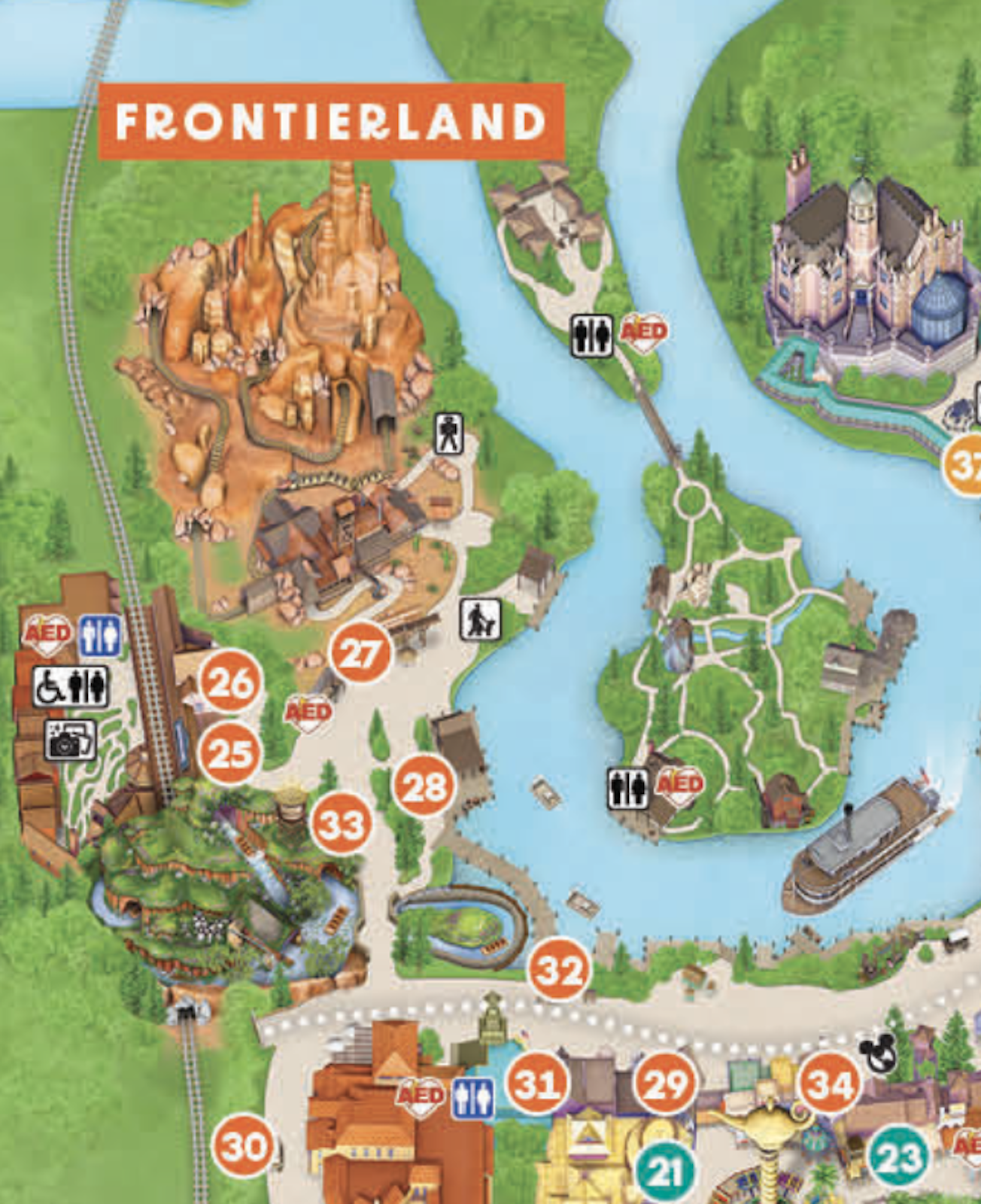 disney world park maps printable