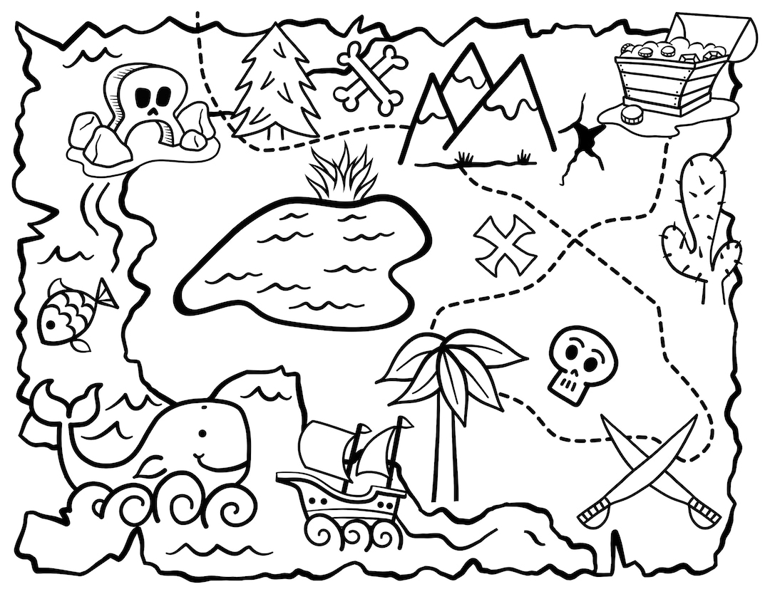 pirate treasure map printable