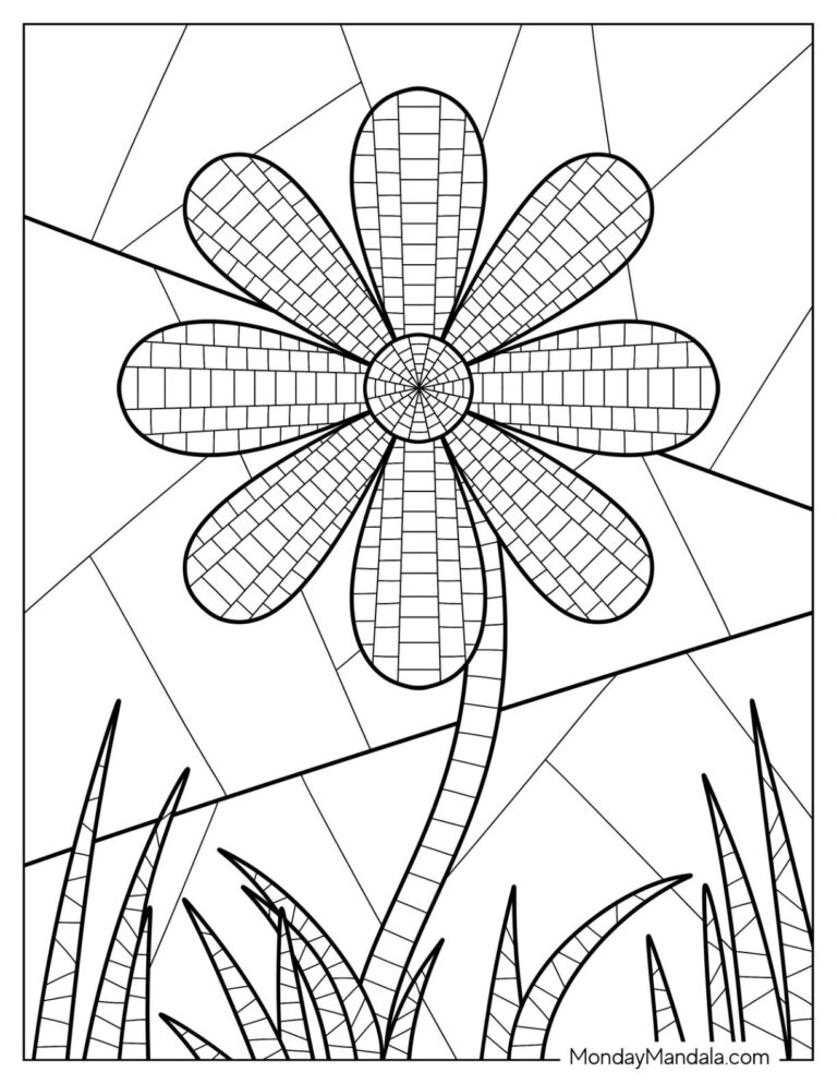 22 Mosaic Coloring Pages Free PDF Printables