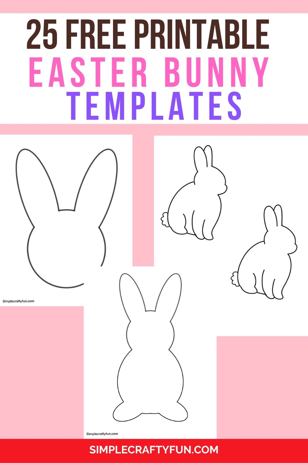 cut out printable bunny template