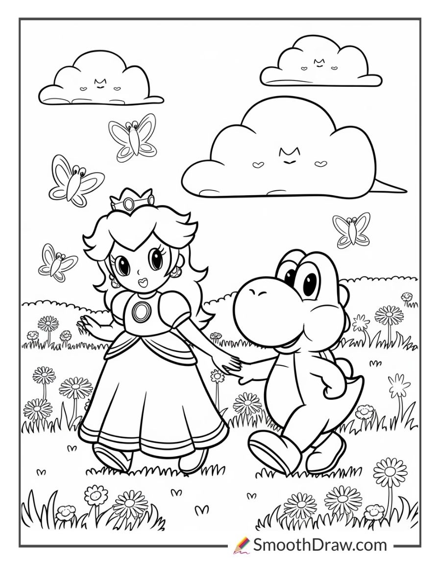 printable mario coloring sheets