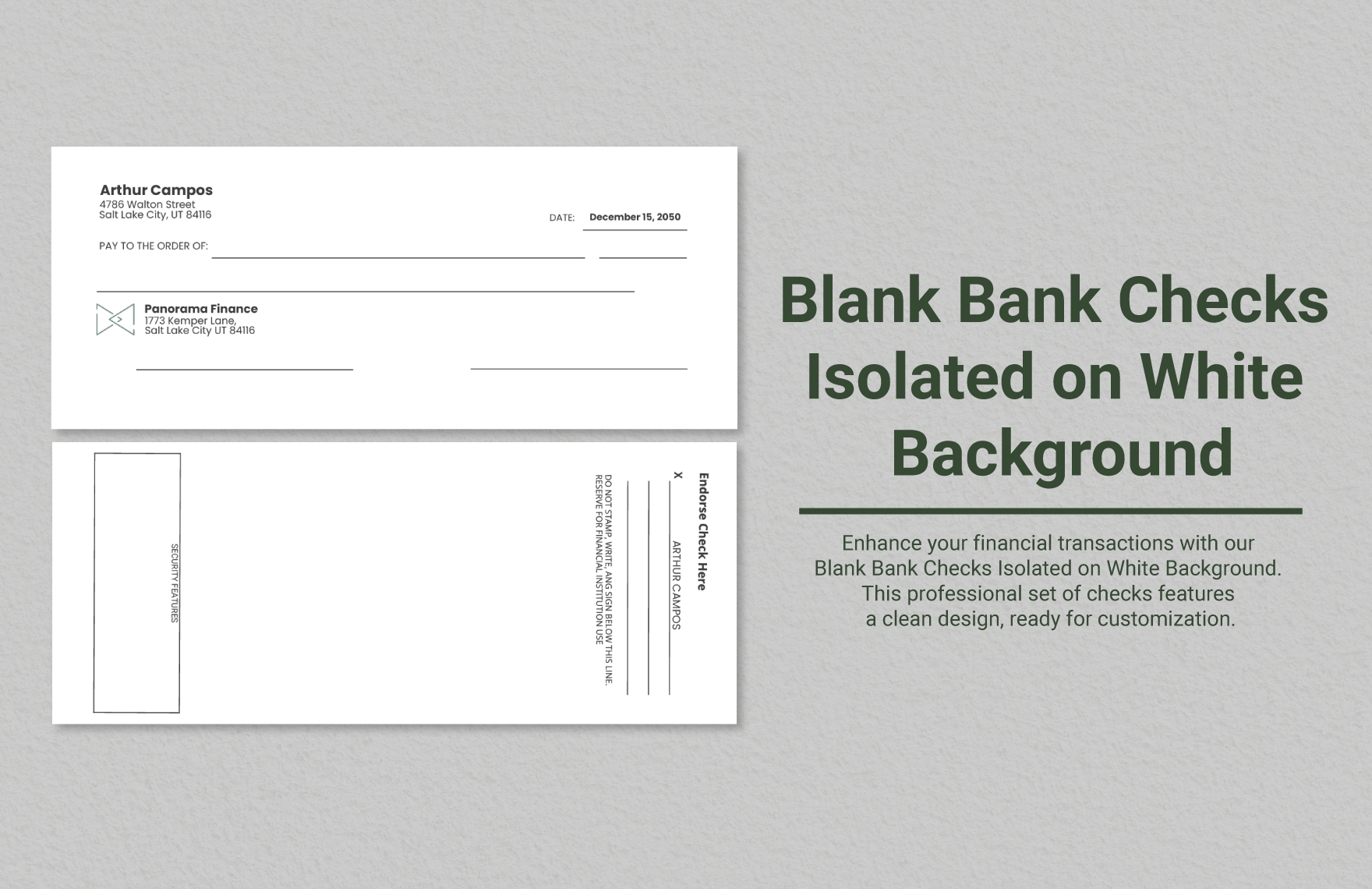 28 Blank Check Template DOC PSD PDF Vector Formats