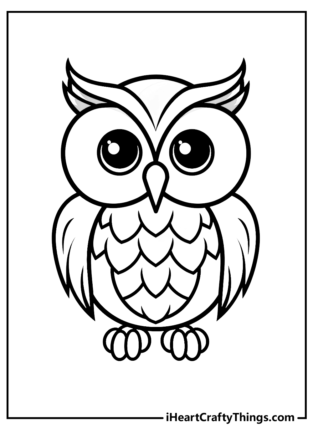 owl template printable