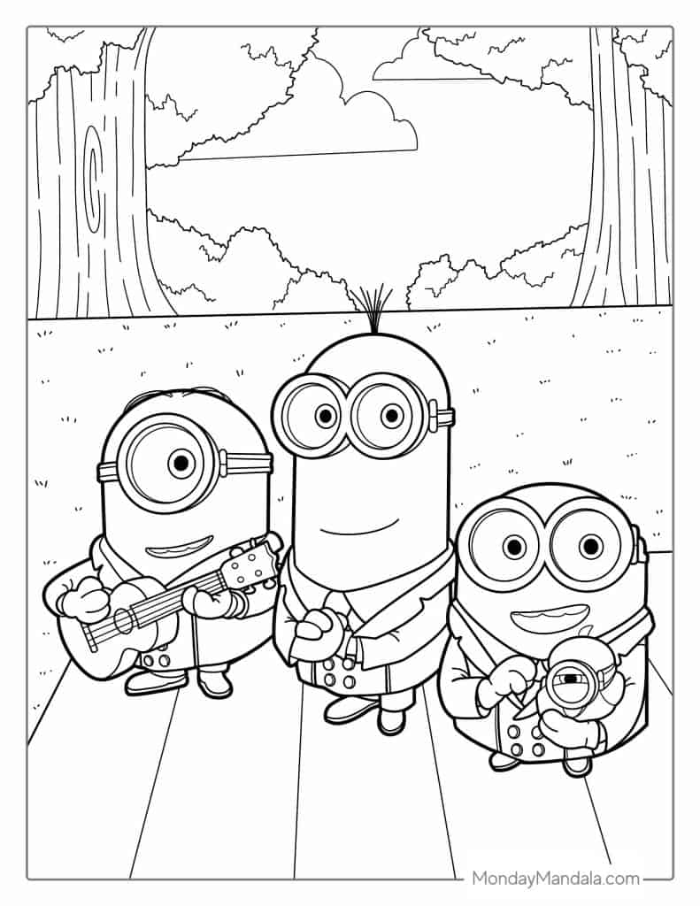 32 Minion Coloring Pages Free PDF Printables 