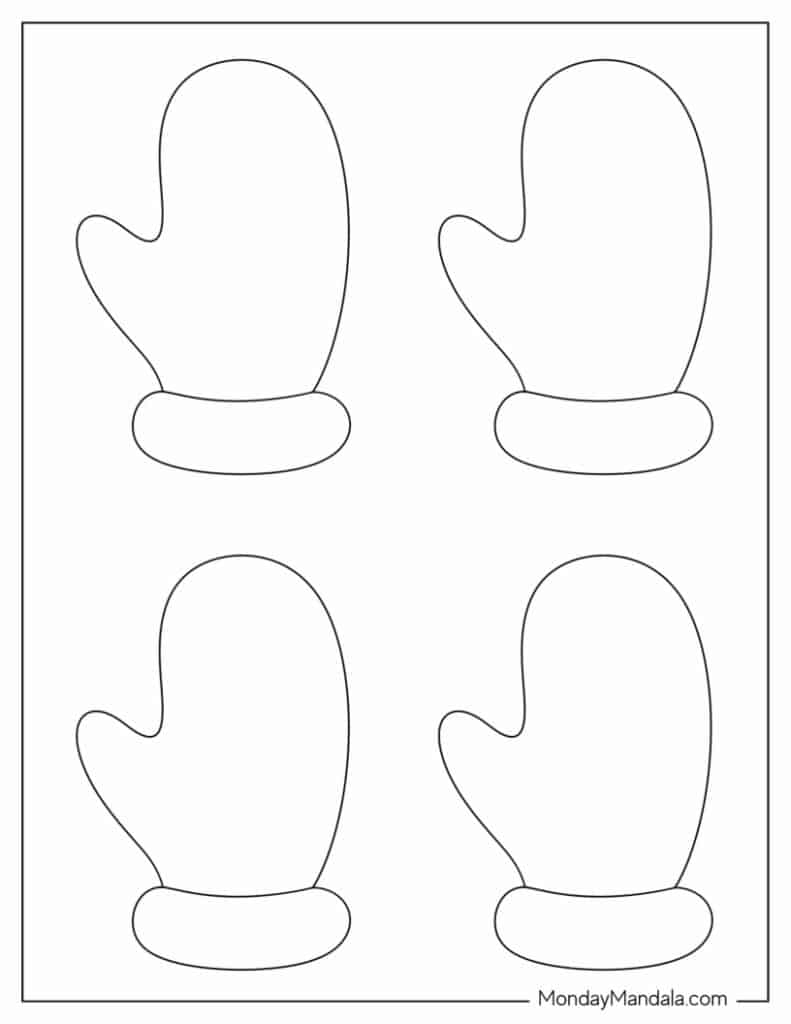 mitten template printable