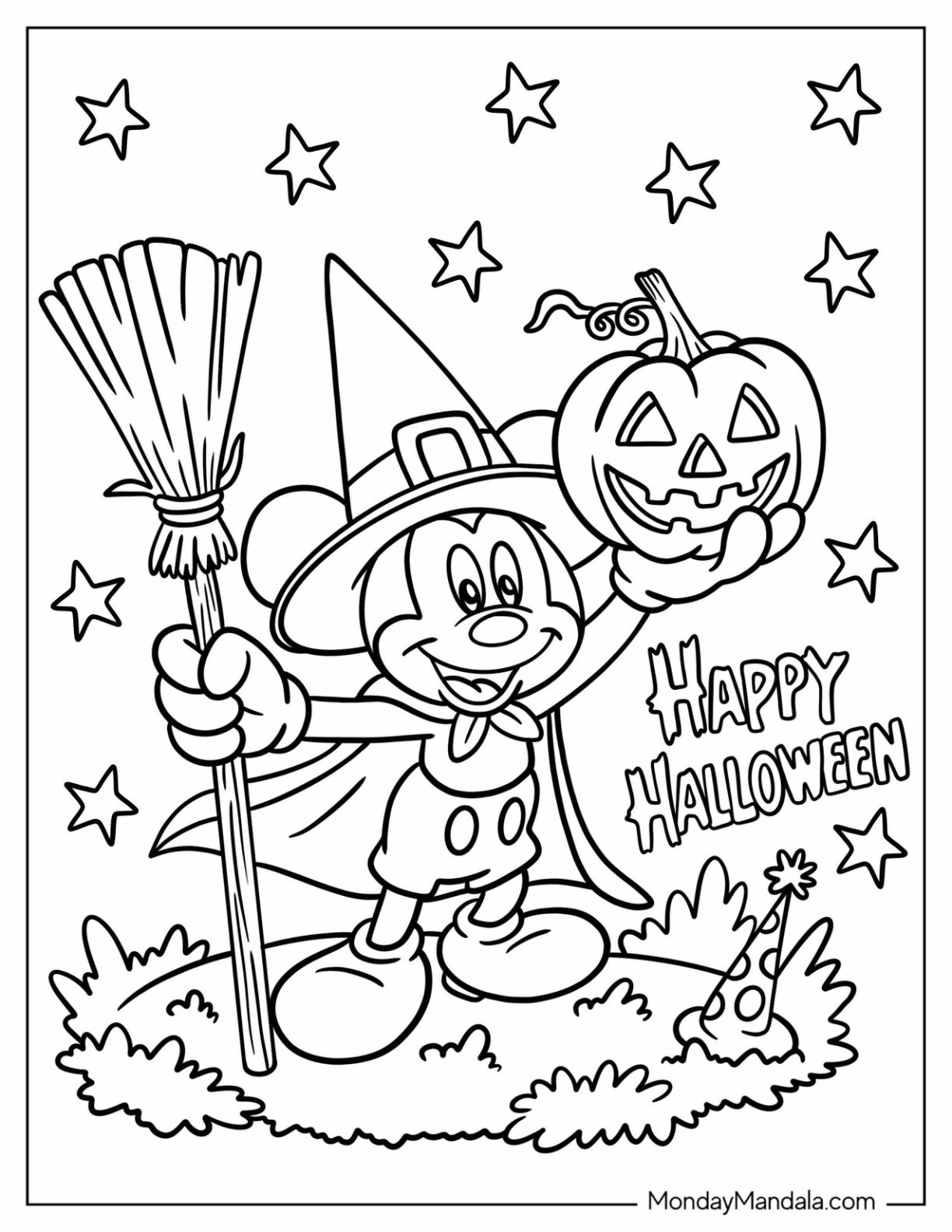 printable coloring sheets for halloween