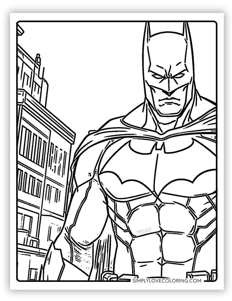 printable batman coloring sheets