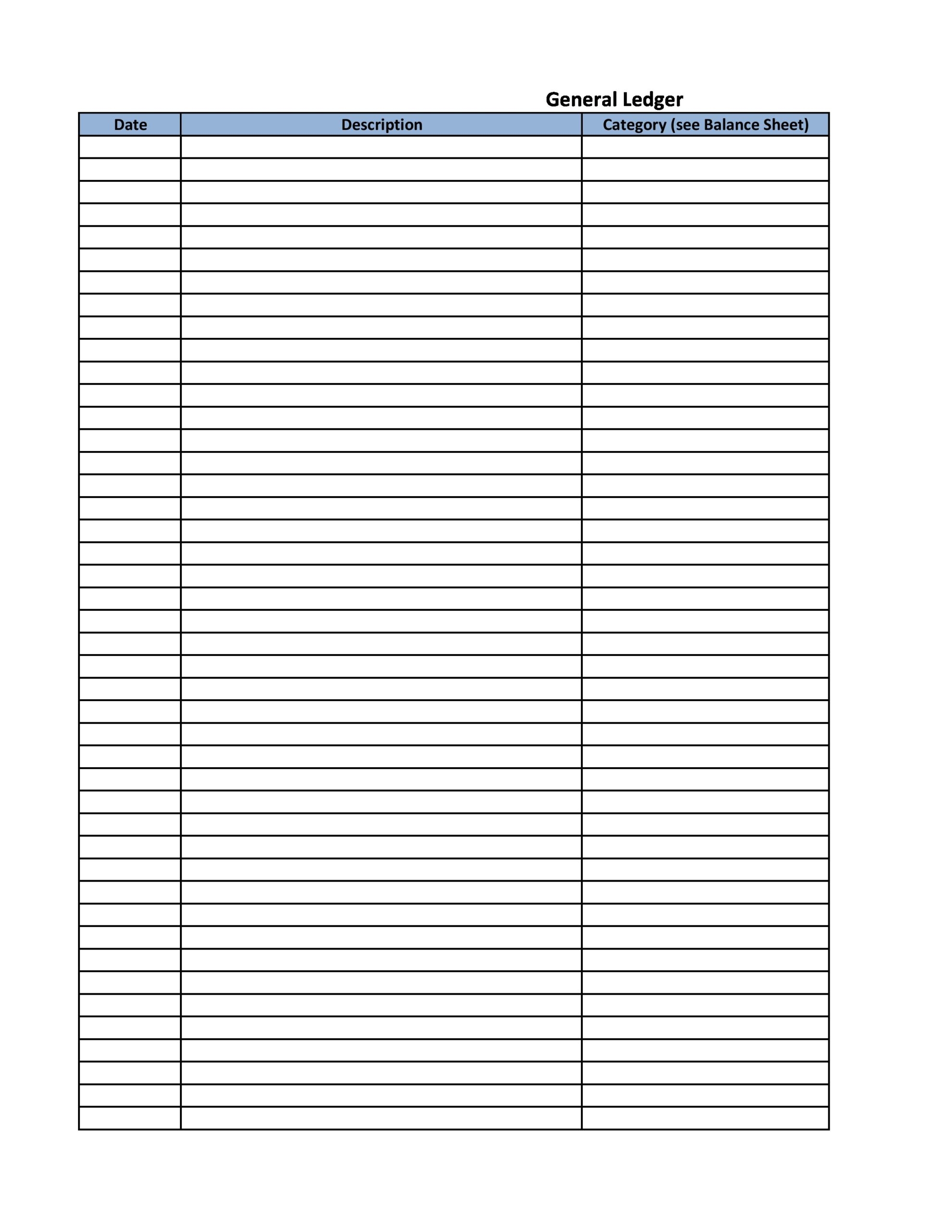 free printable ledger sheets pdf