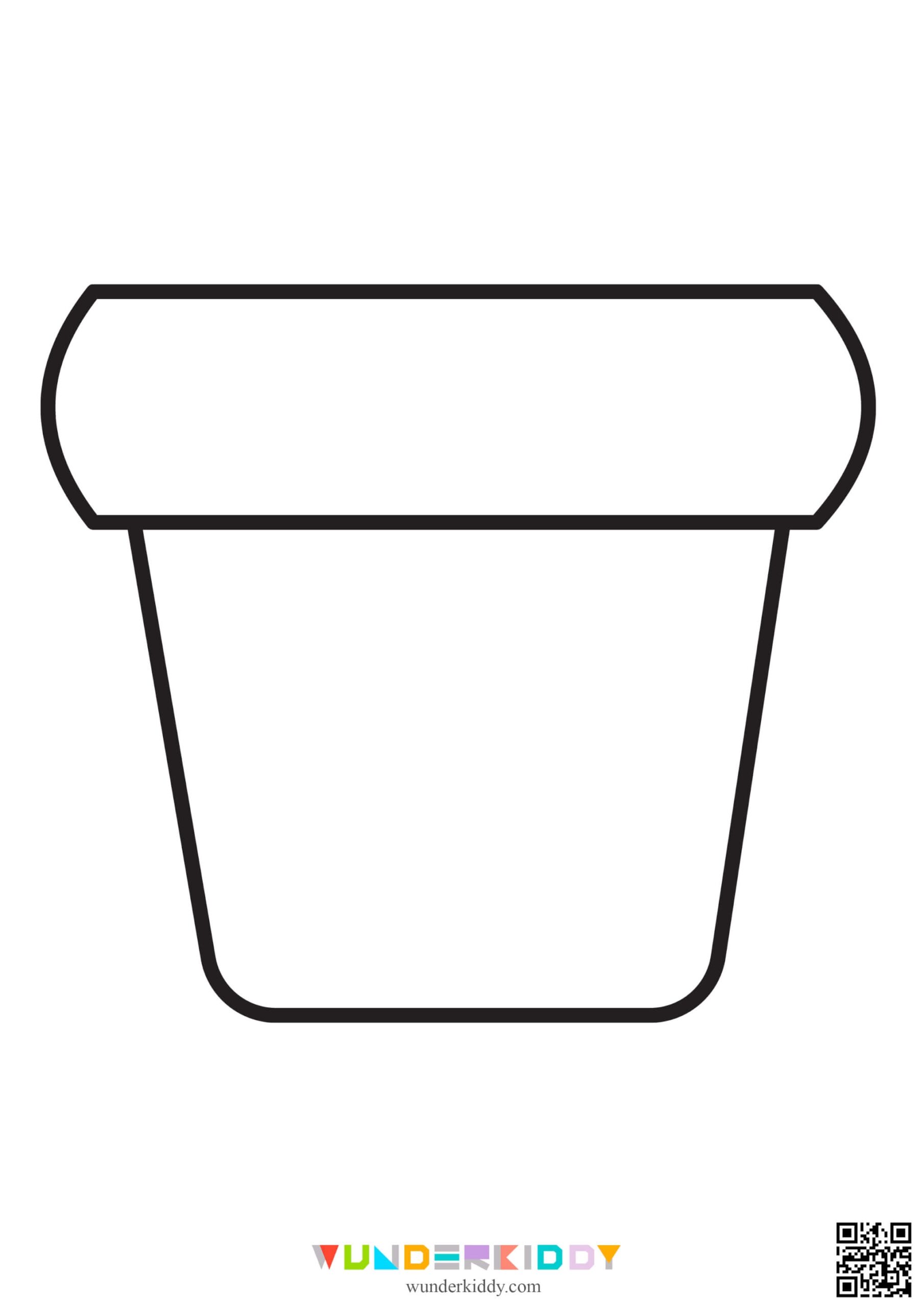 printable flower pot template