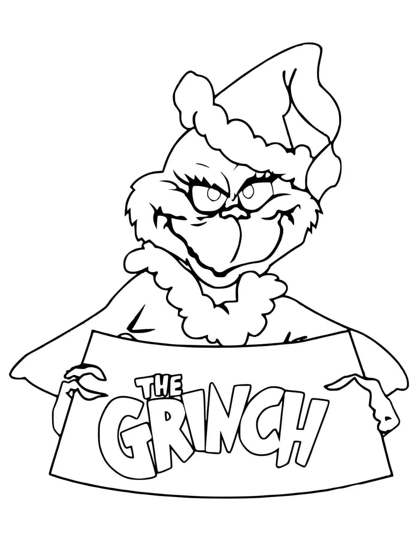 printable grinch template