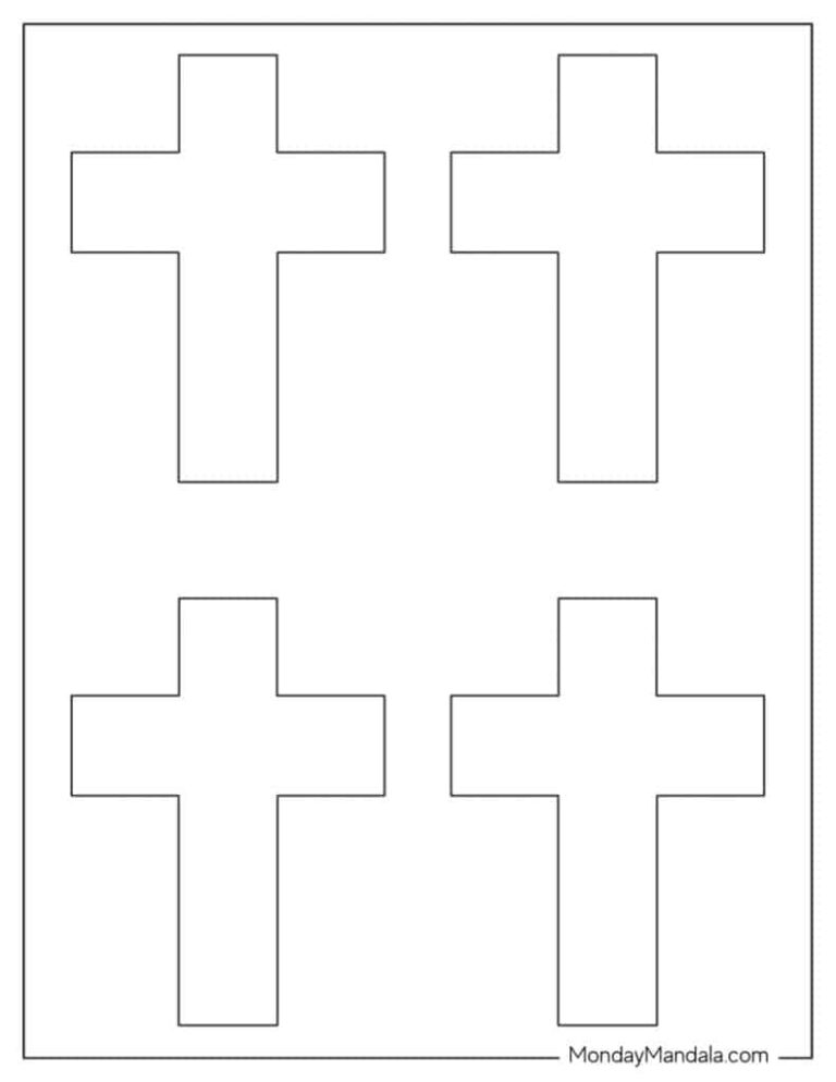48 Cross Templates Free PDF Printables