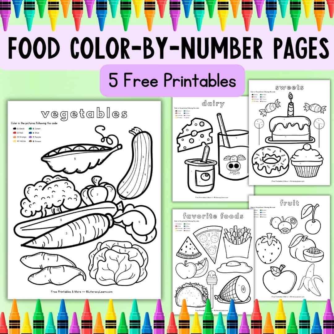printable food coloring sheets