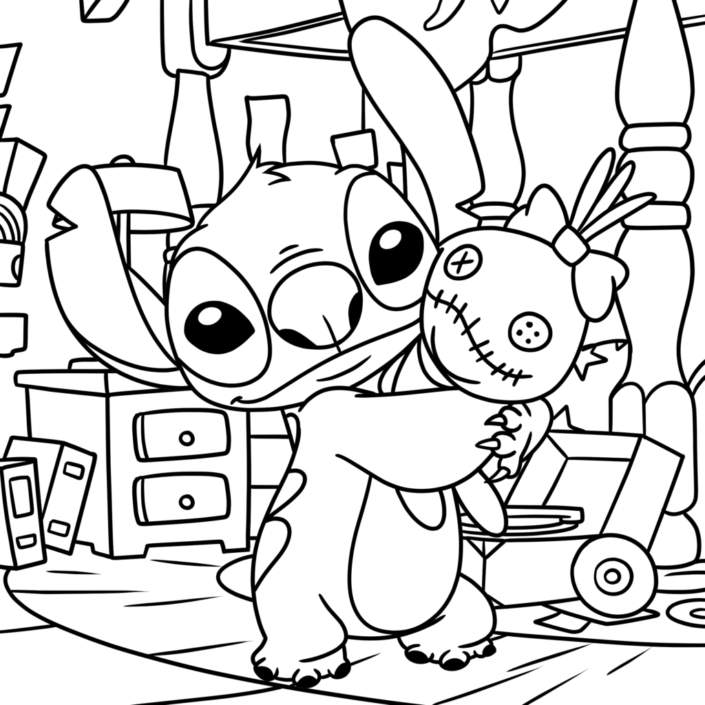 stitch coloring sheets printable