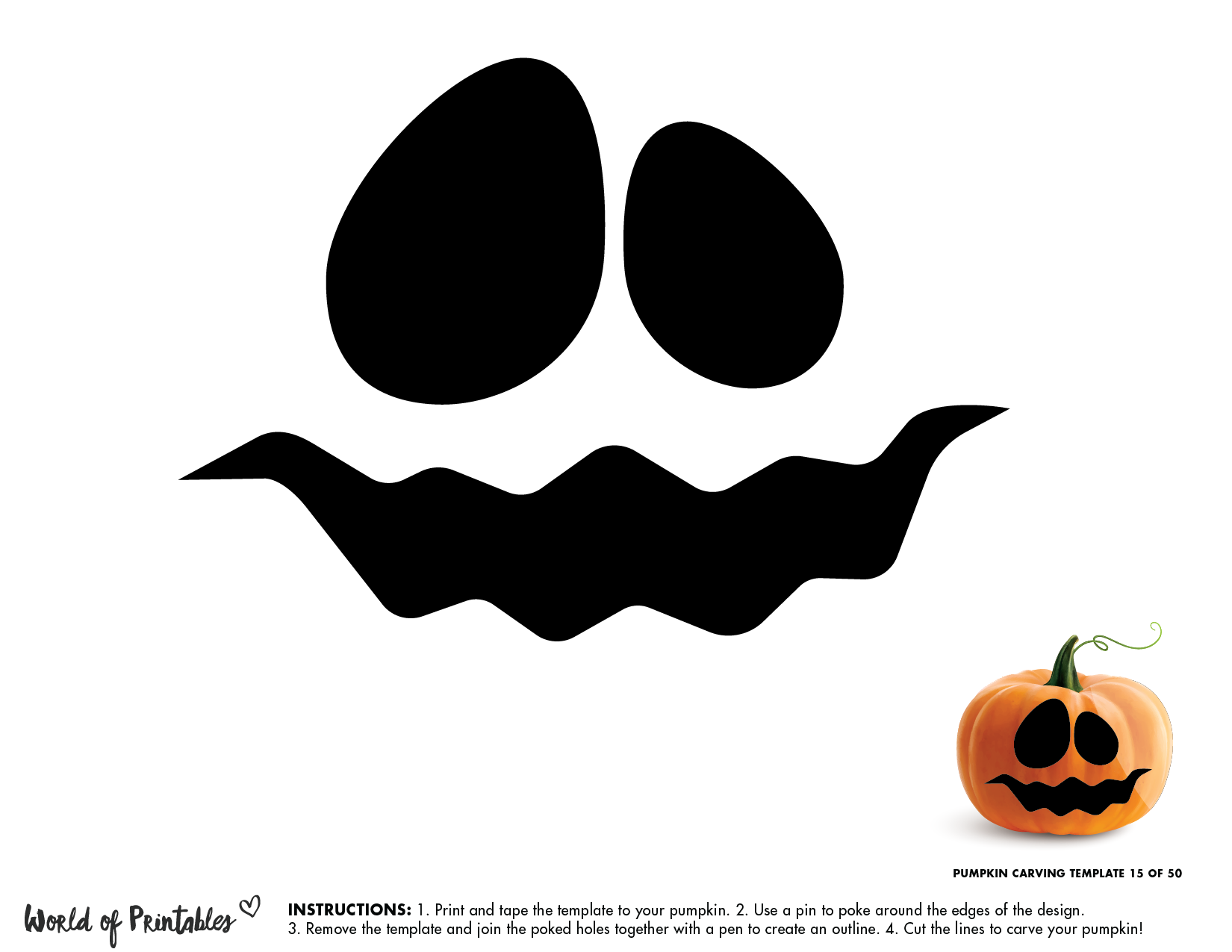 cute pumpkin template printable