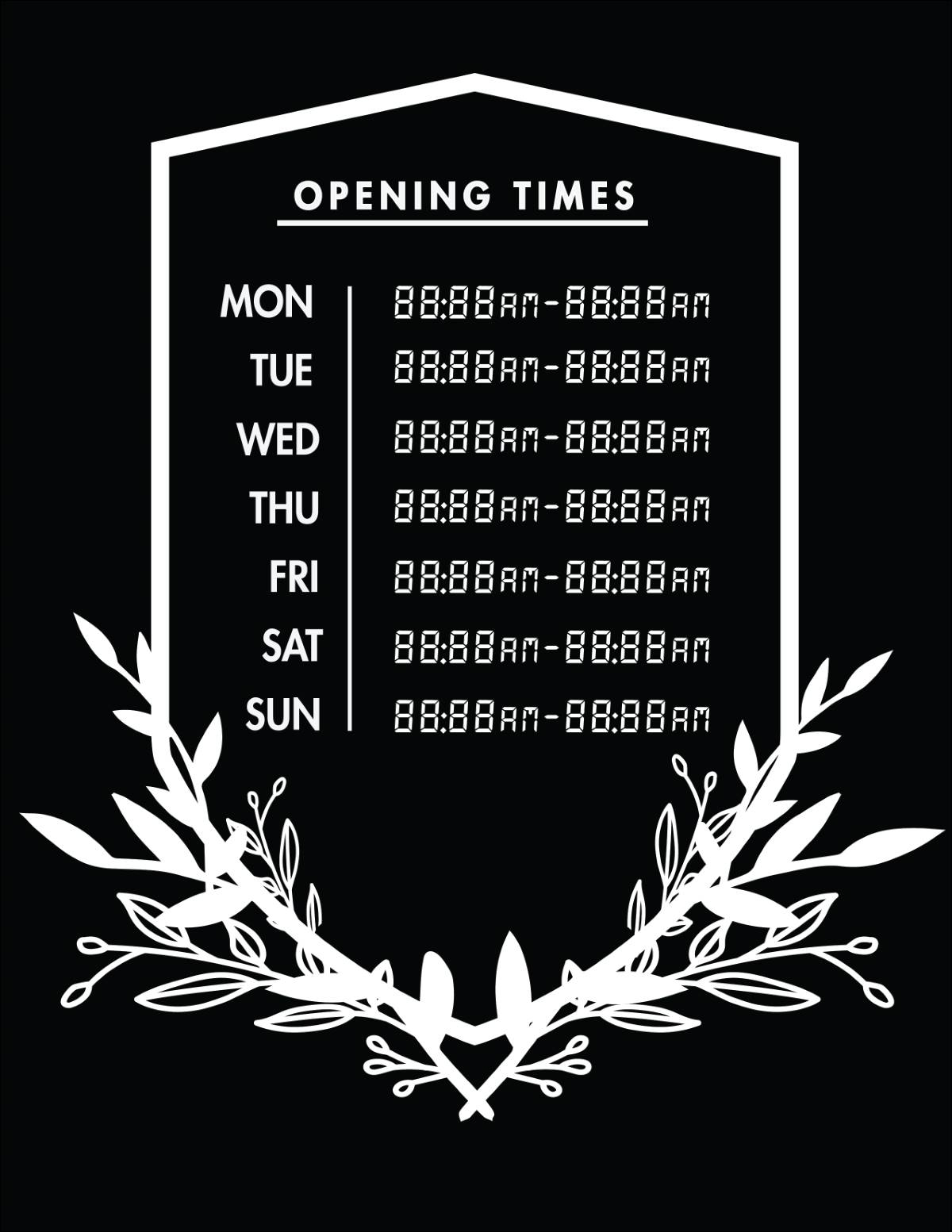 50 Free Business Hours Of Operation Sign Templates Customize Print
