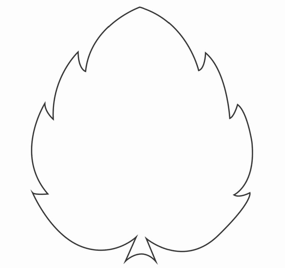 printable leaf template