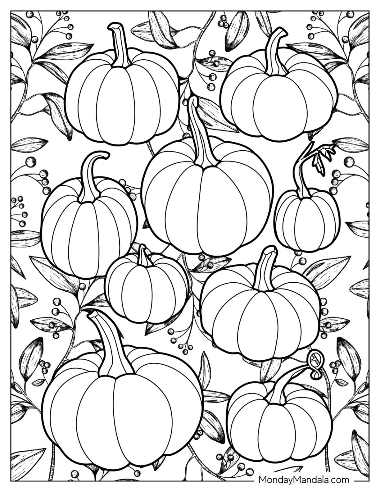 printable pumpkin coloring sheet