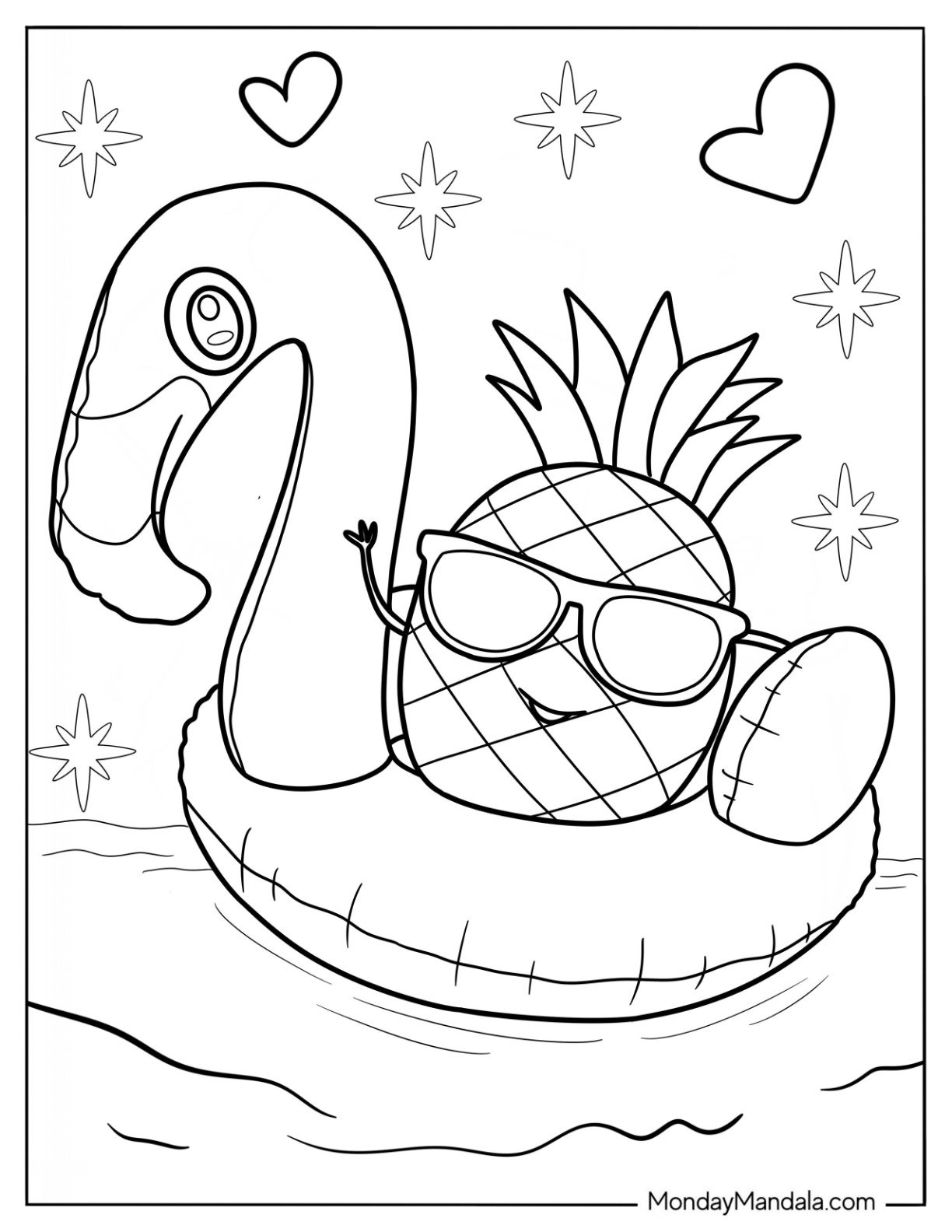 printable coloring sheets for summer