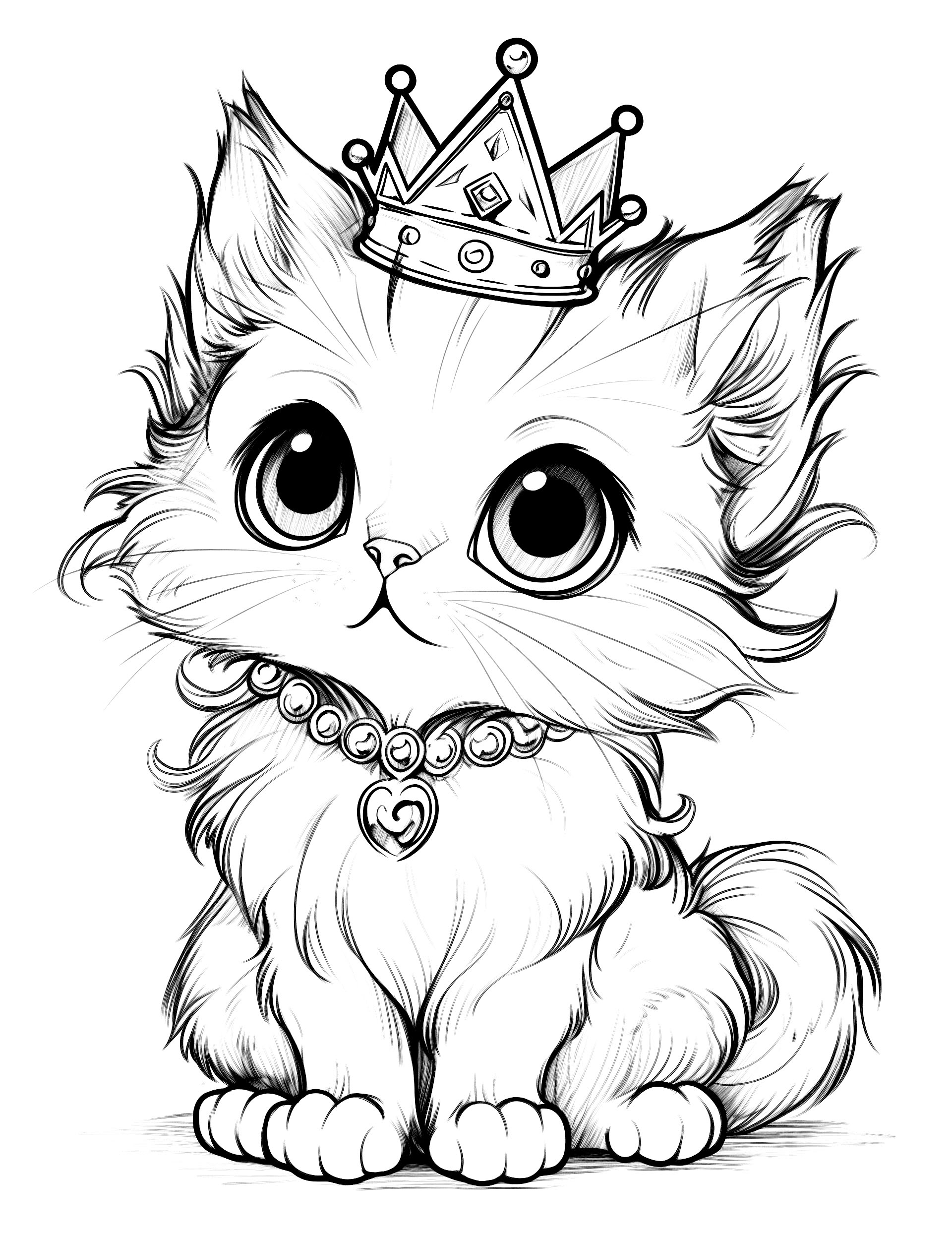 printable cat coloring sheets