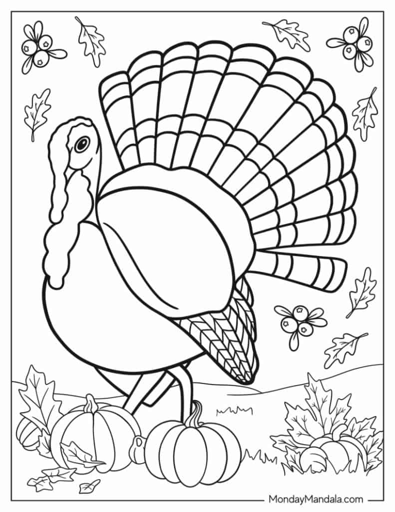 printable turkey coloring sheets