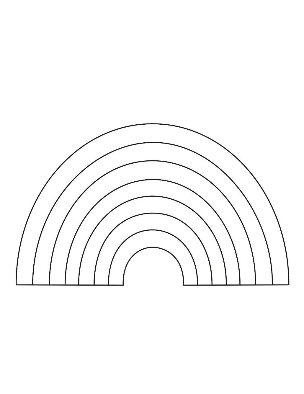free printable rainbow coloring sheets