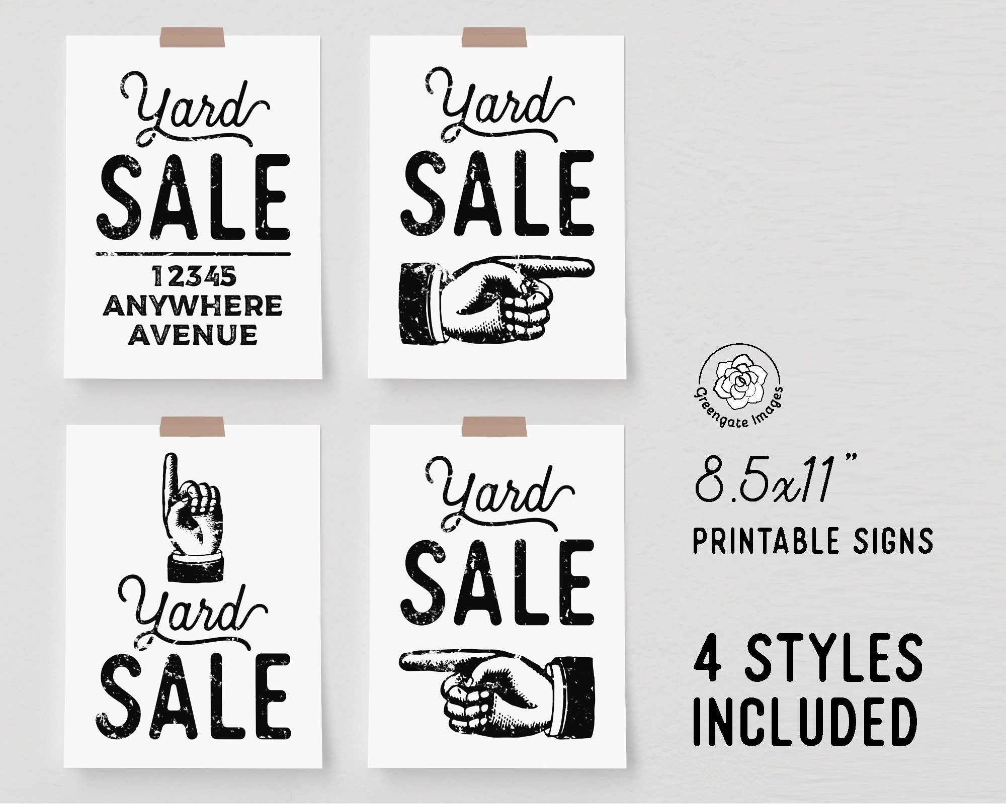 printable yard sale sign