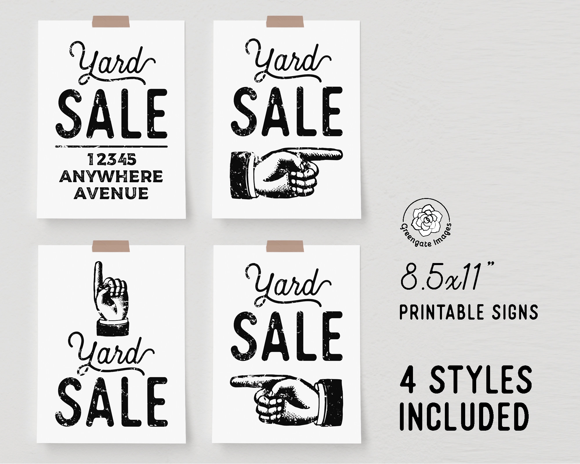 printable yard sale signs