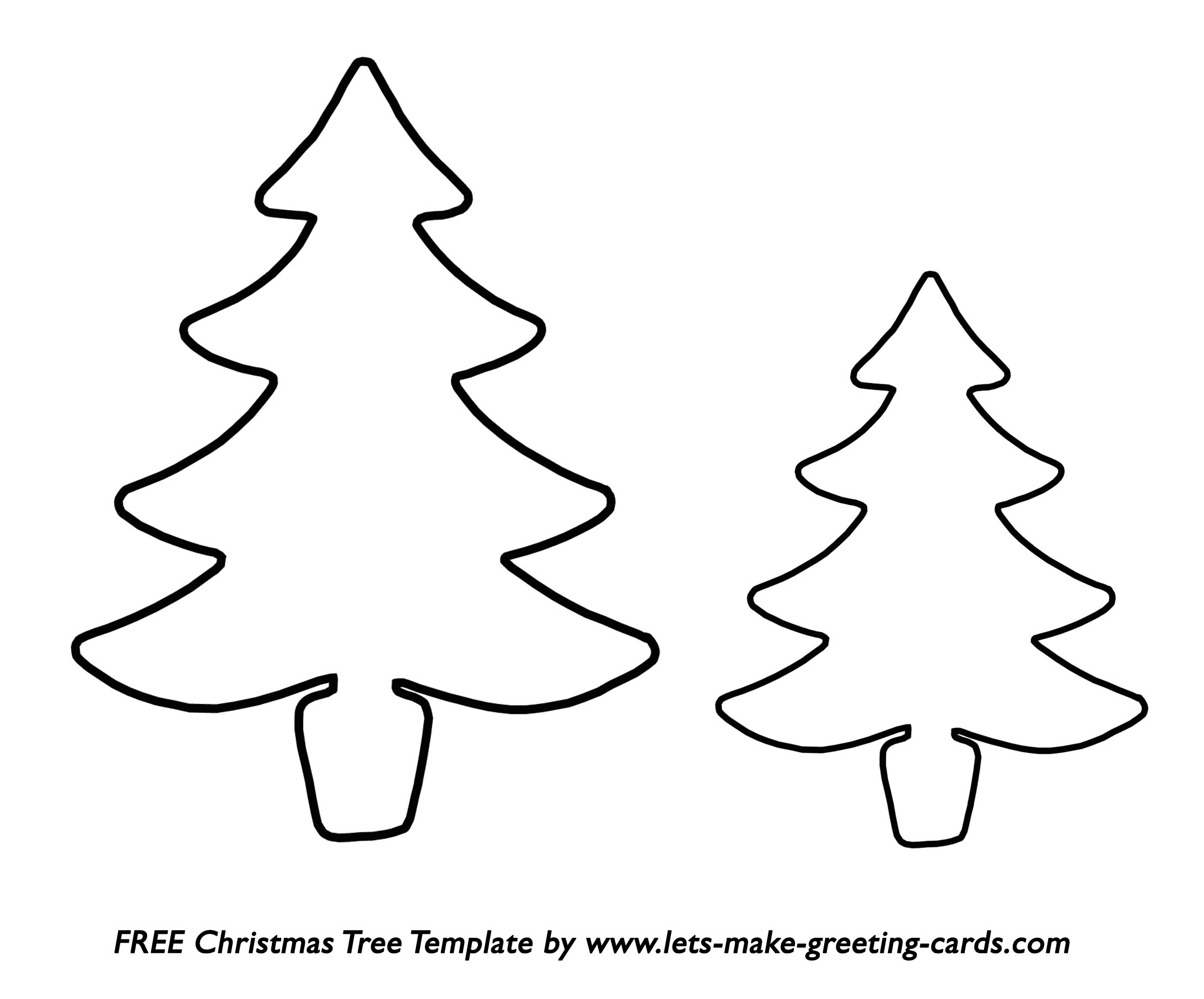 free printable xmas tree template