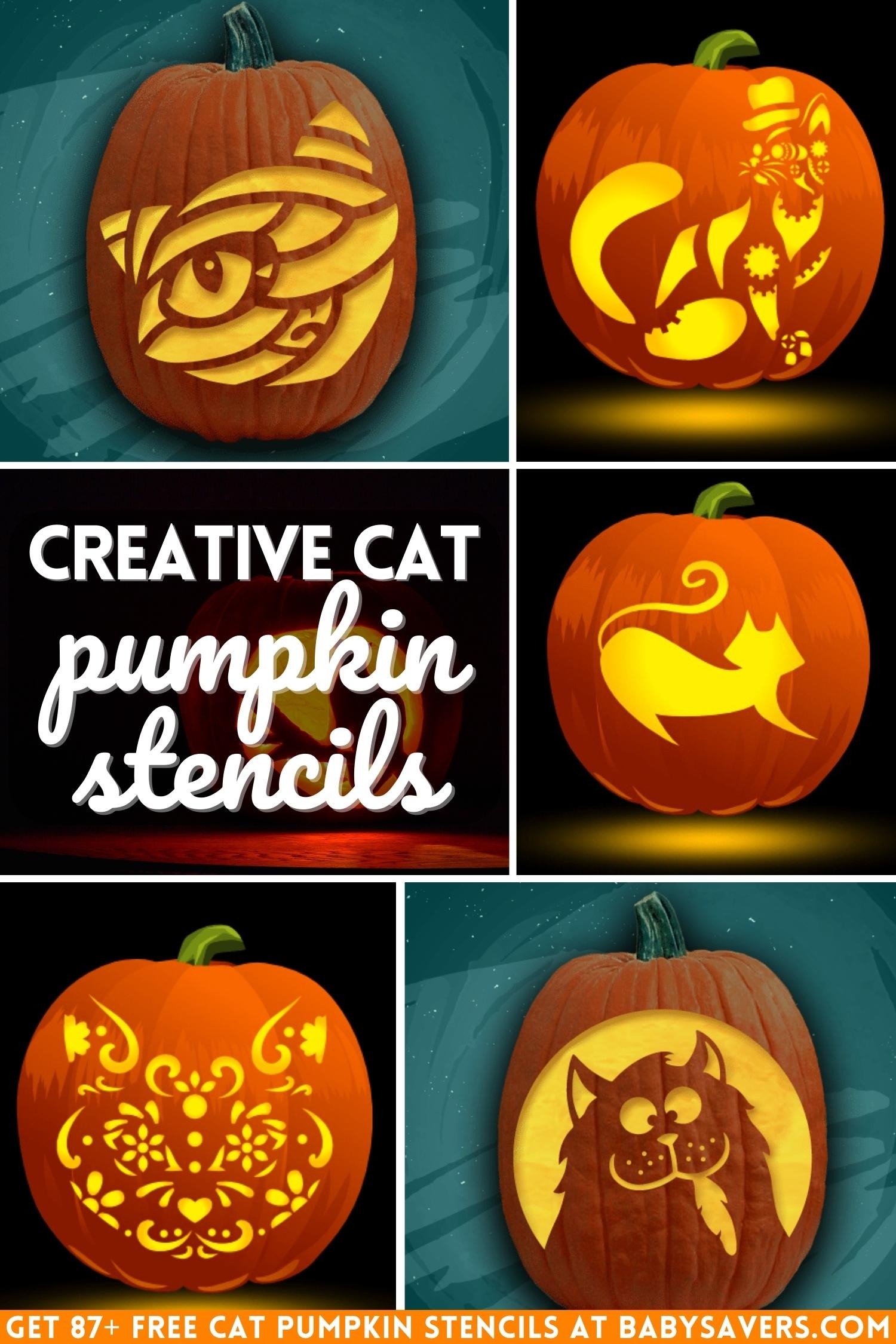 87 Free Cat Pumpkin Carving Stencils The Ultimate List 