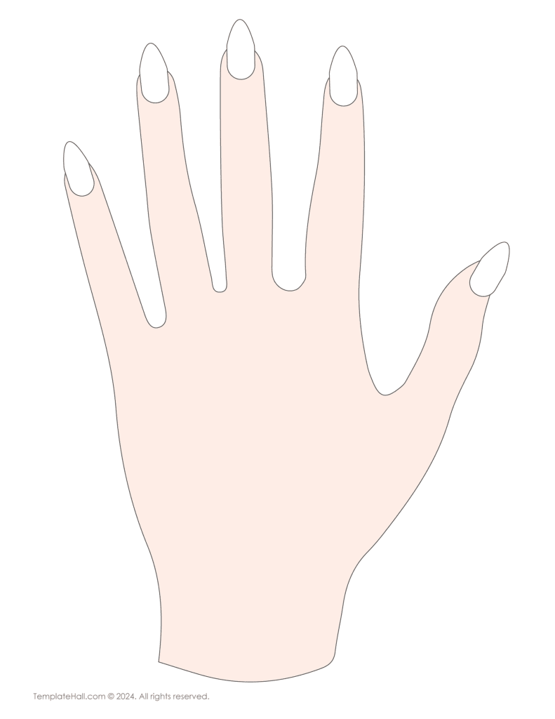 9 Free Hand Nail Templates For Creative Designs