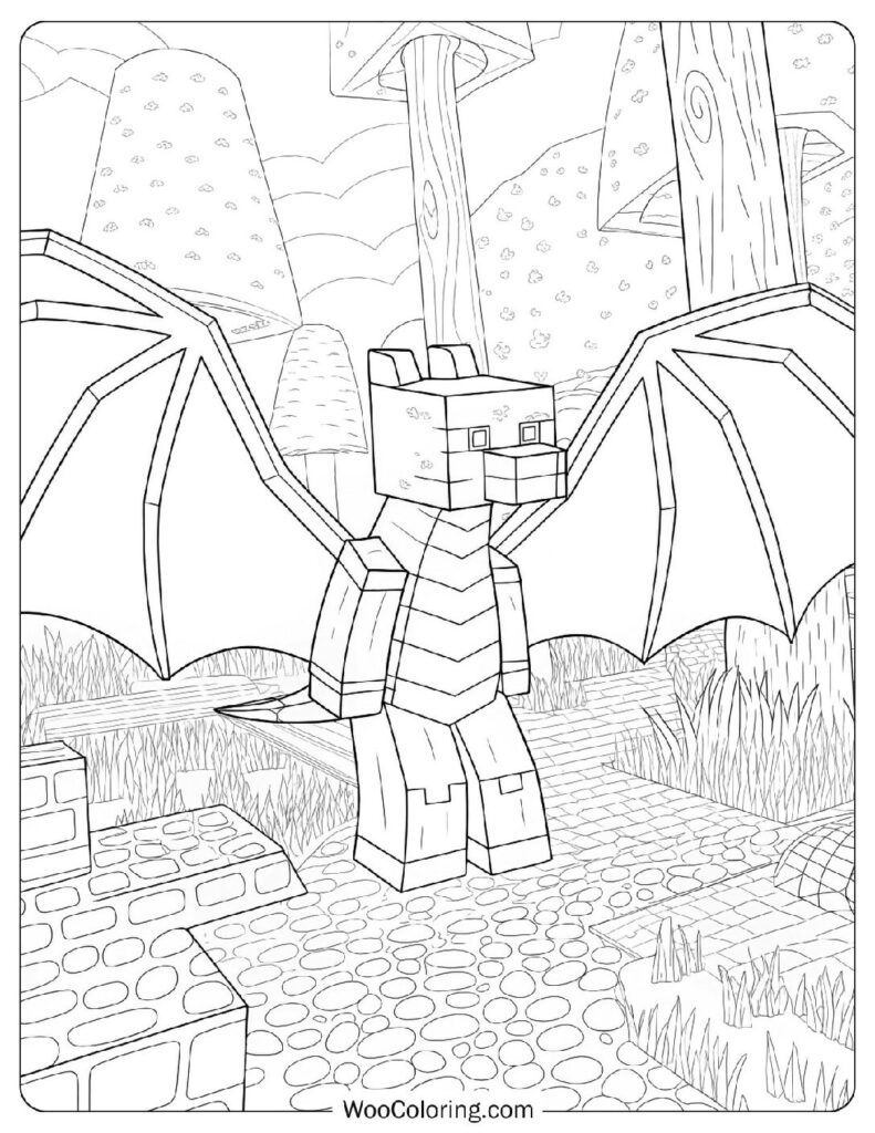 free printable minecraft coloring sheets