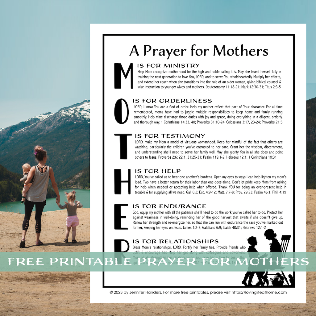 moms in prayer printable sheets