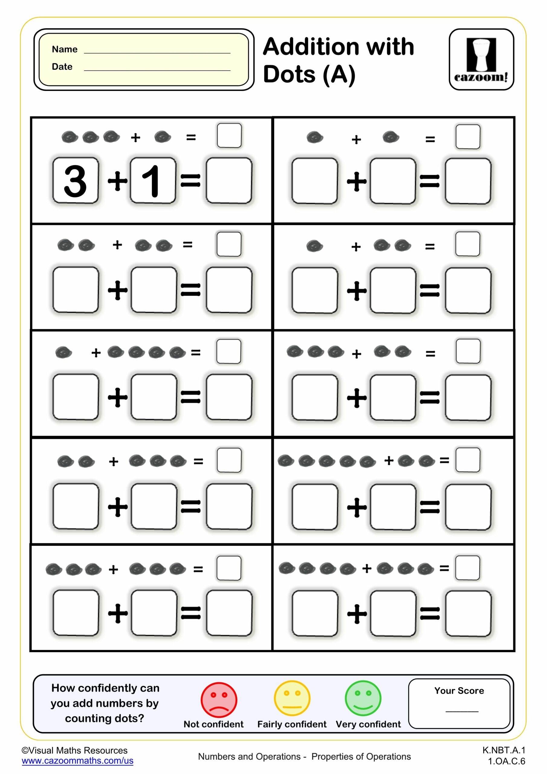 addition worksheet printable