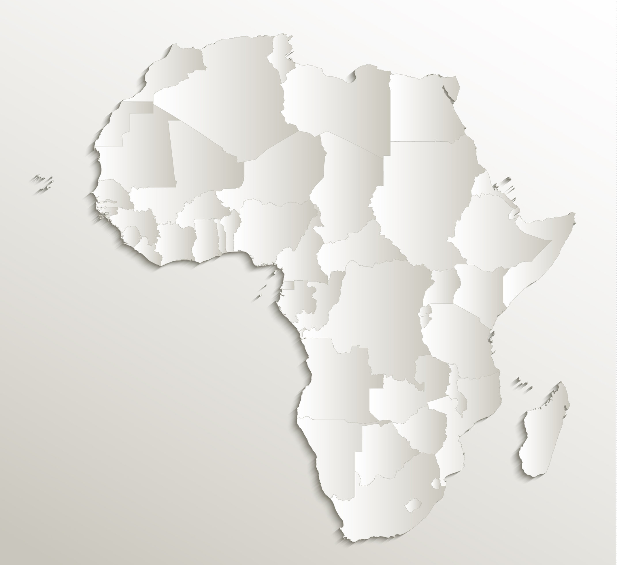 blank printable africa map