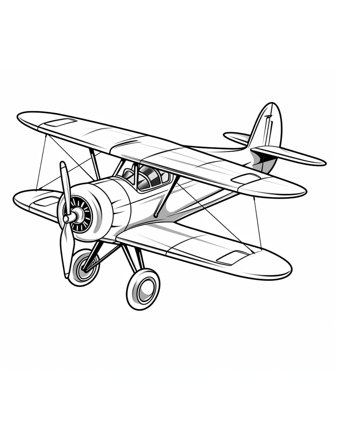 airplane coloring sheets printable