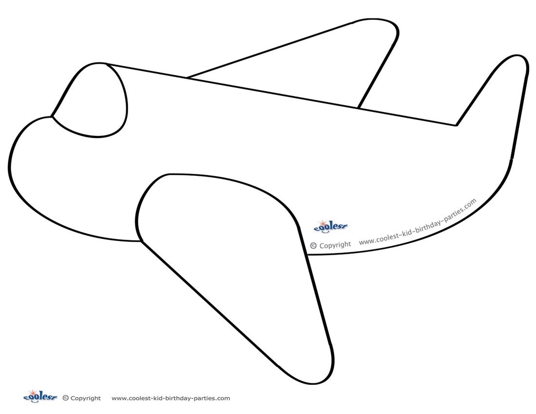 aeroplane template printable