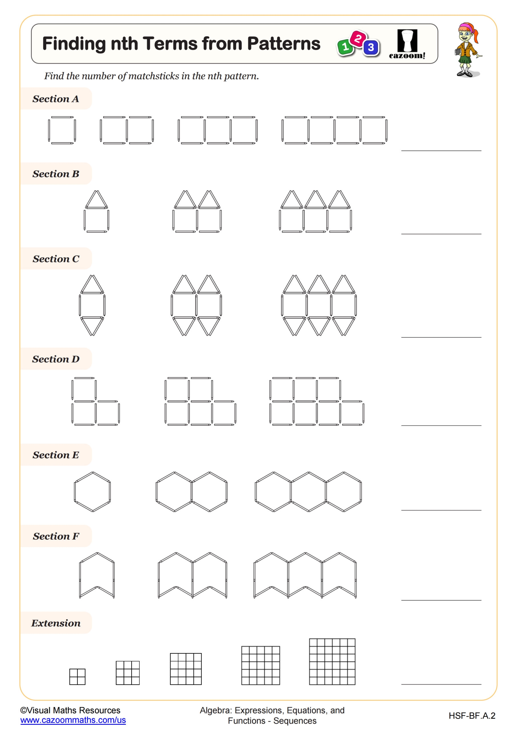 free printable algebra worksheets